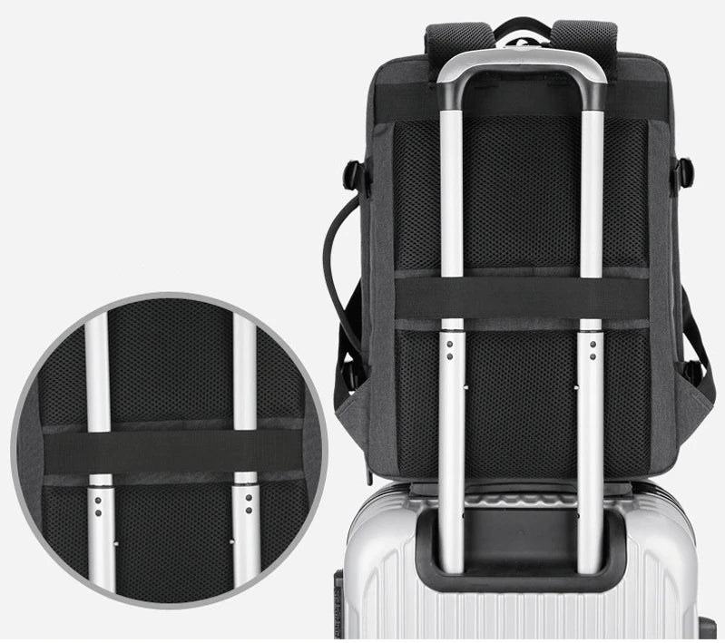 UEC Expandable Travel Backpack – Waterproof, USB Charging, Large Capacity for Laptops & Travel