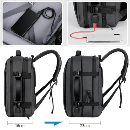 UEC Expandable Travel Backpack – Waterproof, USB Charging, Large Capacity for Laptops & Travel